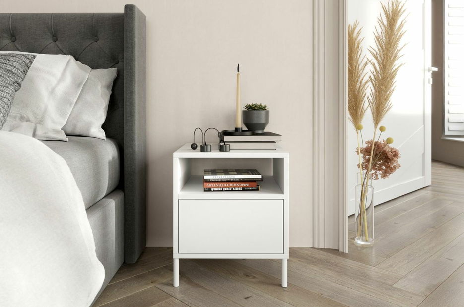 Éjjeliszekrény Maera (fehér)