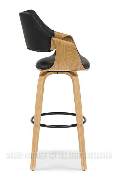 Scaun bar Rolenzono H75 (negru)