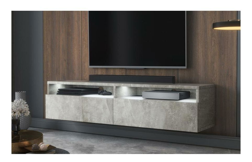 TV ormarić/stolić Redcan 140 (s rasvjetom) (beton)