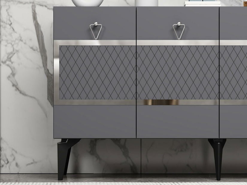 Skrinka Vadiki 1 (antracit + strieborná) *výpredaj