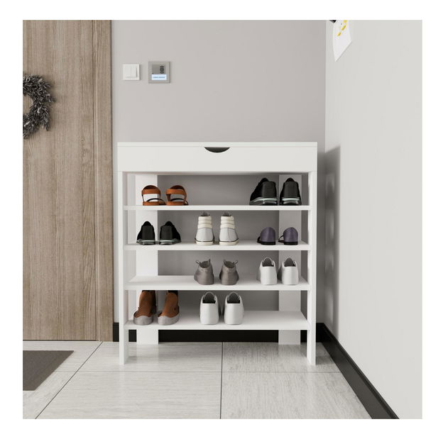 Cipőtároló (cipősszekrény) Ronal (fehér)