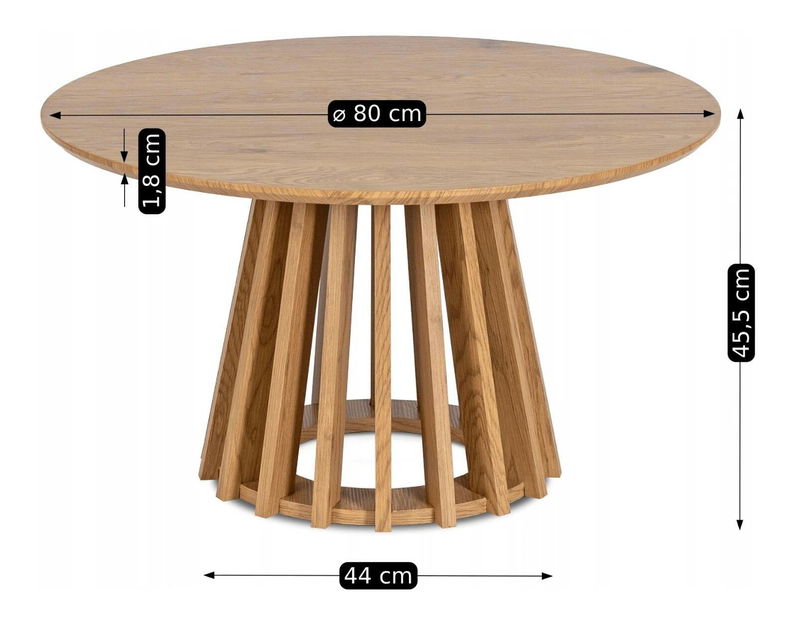 Dohányzóasztal Hablasa Max (tölgy) 