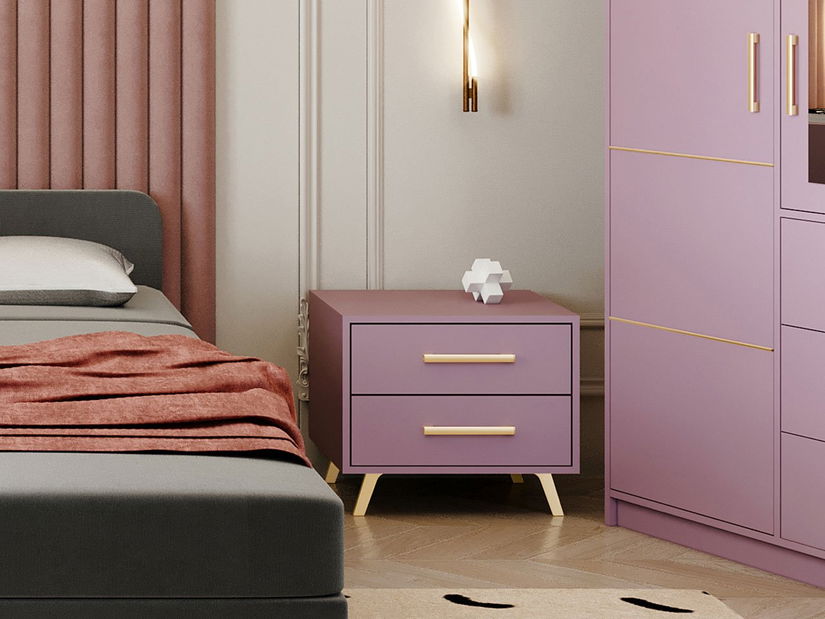 Éjjeliszekrény Borunti 2SZ (homok bézs)*kiárusítás