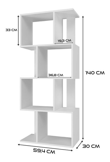 Regál Fragil 1 (biela)
