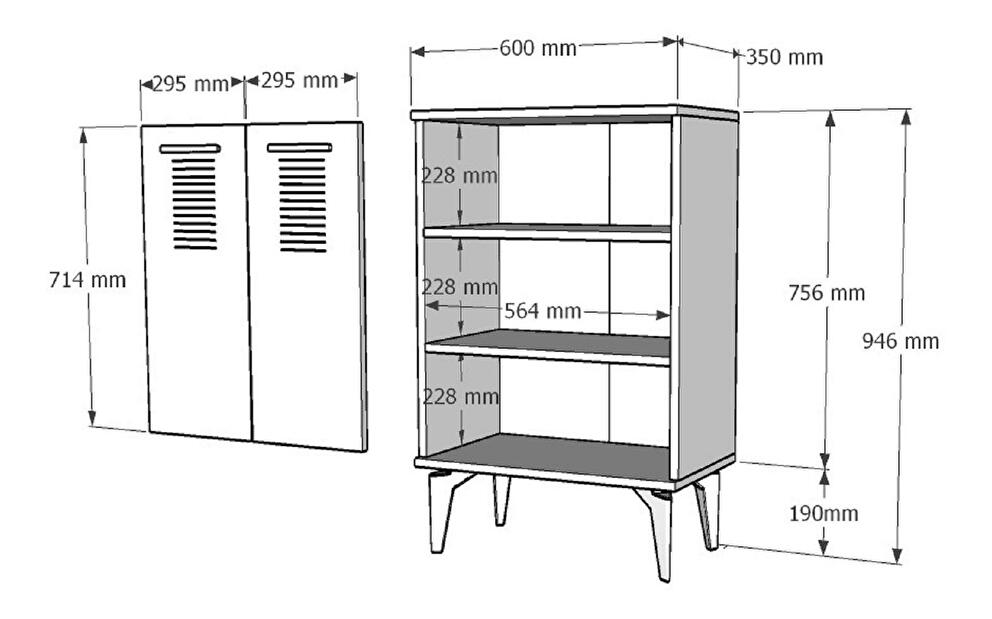 Dulap Vipapo 7 (alb) 