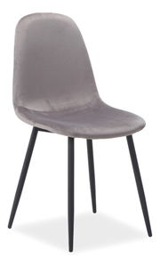 Scaun de sufragerie Fannie (Gri + Negru)