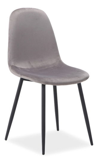 Scaun de sufragerie Fannie (Gri + Negru)