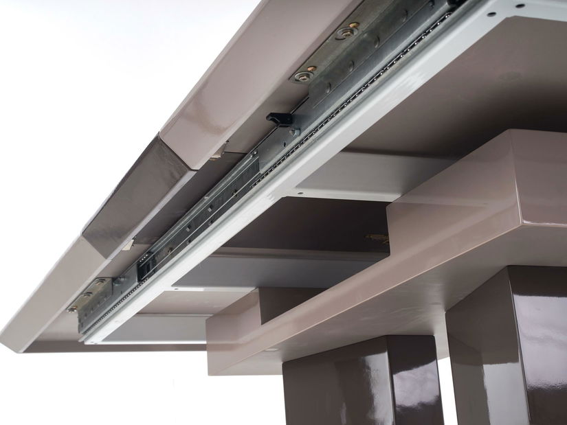 Jedálenský stôl Gera (pre 6 až 8 osôb) (popolavá + tmavý popol)