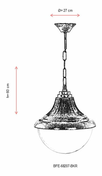 Kültéri csillár Buffalo (barna)