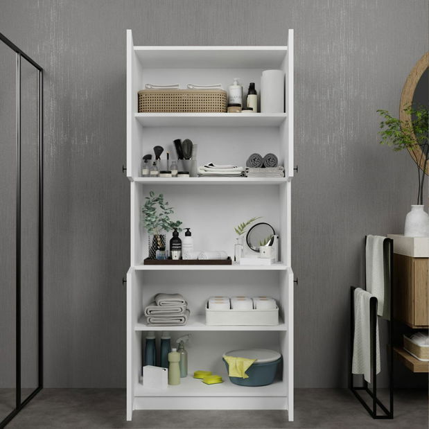 Policová skriňa Luca (biela)