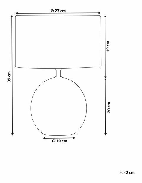 Lampă de masă Felicity (negru)