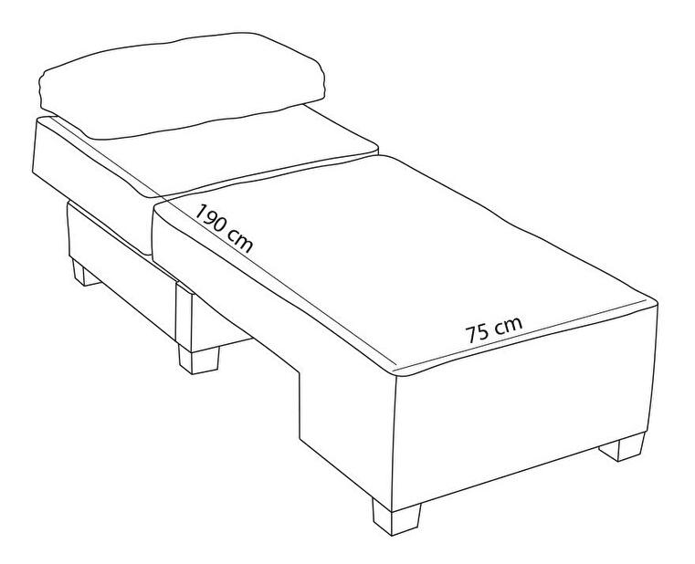 Széthúzható fotel Perenilla C (J) (szürke + dió)