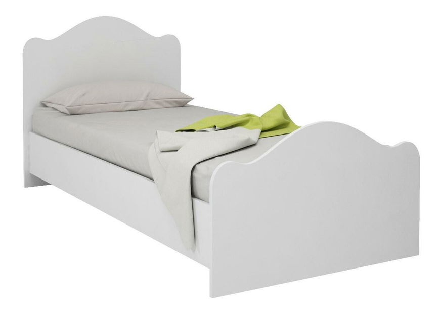 Jednolôžková posteľ 80 cm Bikavi 1 (biela) (s roštom)