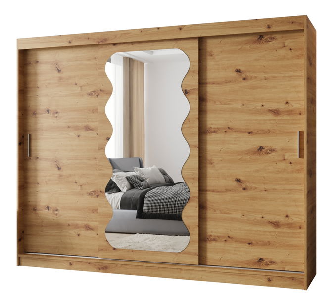 Dulap de haine 250 cm Spock (Stejar artisan)