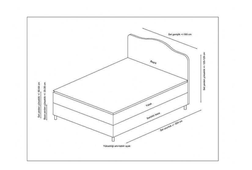 Boxspring posteľ Vassilium (ružová)