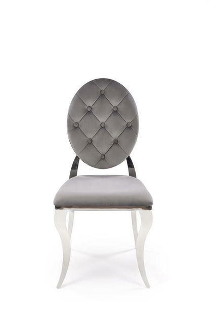 Jedálenská stolička Regino (sivá + strieborná)