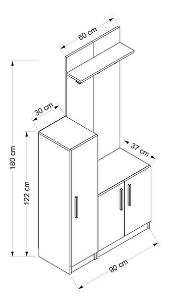 Mobilier Hol Nemake 22 (alb) 