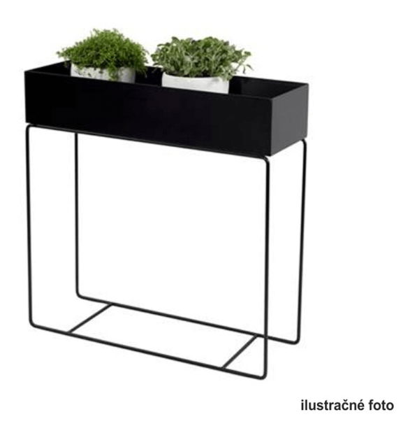 Kovový kvetináč Indrazia typ 2 (biela)