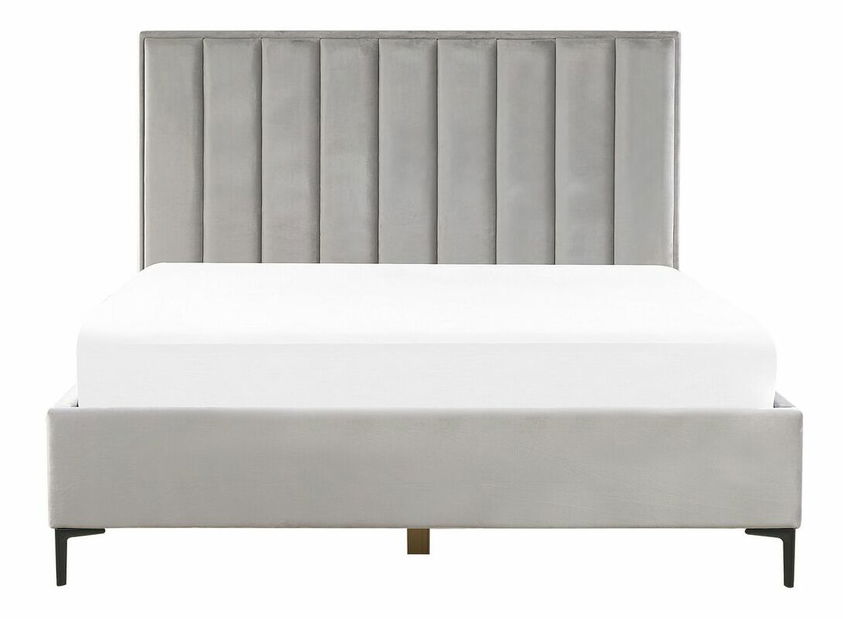 Manželská posteľ 180x200 cm Sanaza (svetlosivá) (s úložným priestorom)