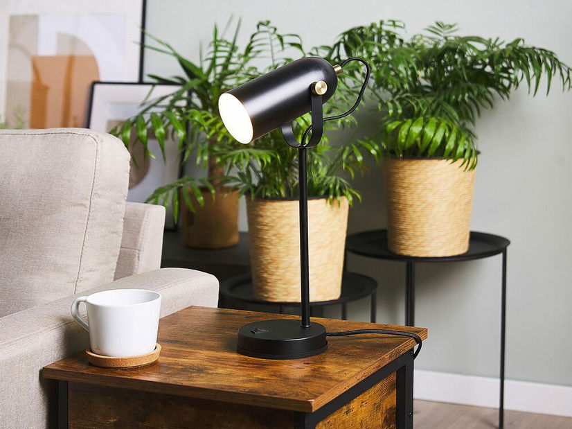 Stolná lampa TYRO (kov) (čierna)