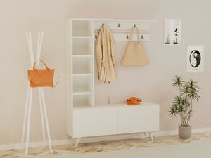 Set za predsoblje Nidenu (bijela)