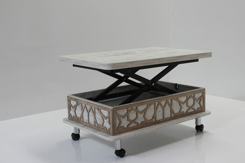 Konferenčný stolík Adat (Biela)