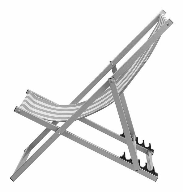 Záhradné lehátko Loci (sivá)