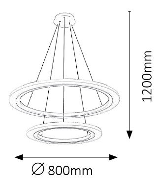 Függesztett lámpa Adrienne 2429 (ezüst)