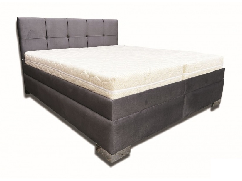 Bračni krevet 180 cm Elissa (tamnosiva) (bez madraca) (s podnicom od drvenih letvica)