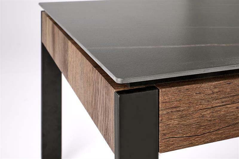 Stolić za kavu Remina (crni mramor + orah)