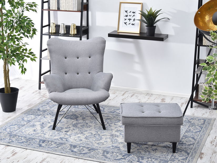 Relaxačné kreslo Dawntawn (biela + čierna)