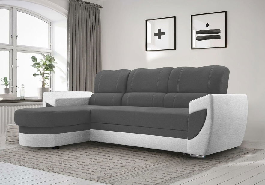 Sarokkanapé Trento (szürke + világosszürke) (B)