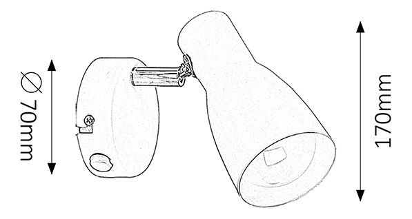Spot LED Ebony 6025 (alb)