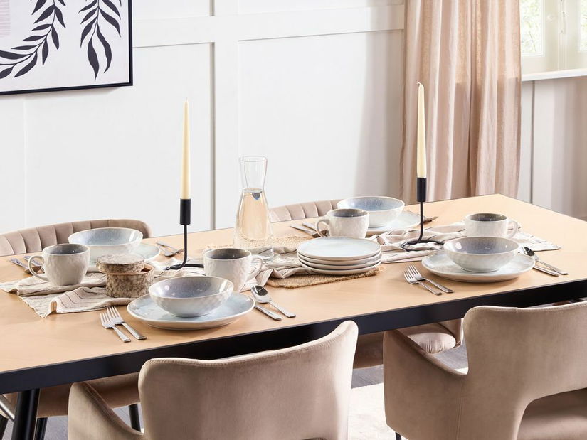 Súprava riadu 16 ks Sohil (sivá) 