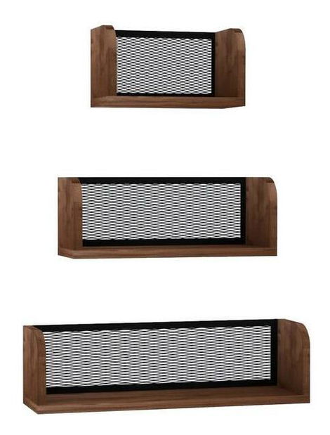 Set 3ks. políc Bumoku (orech + čierna) 