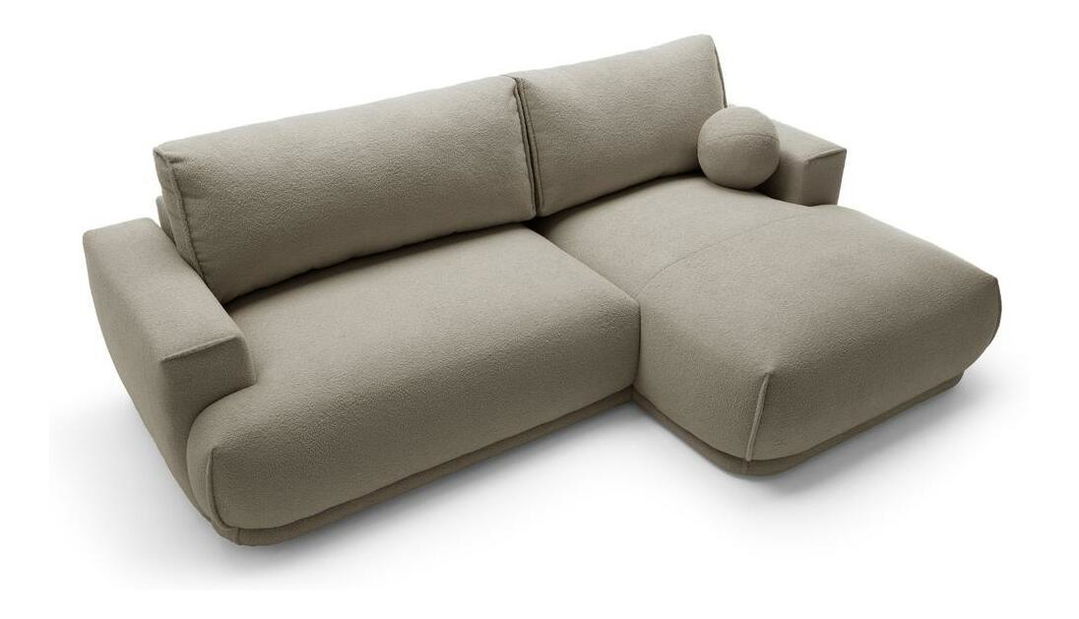 Colțar Dita mini (D) (gri bej + negru)