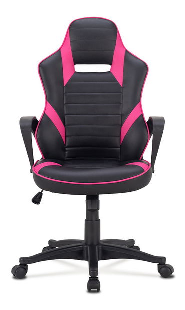 Kancelárske/herné kreslo Ysnia-Y207-PINK (čierna + ružová)
