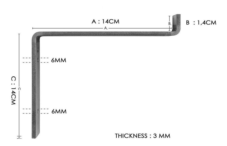 Set 2buc. polițe Dupone 2 (nuc + negru) 