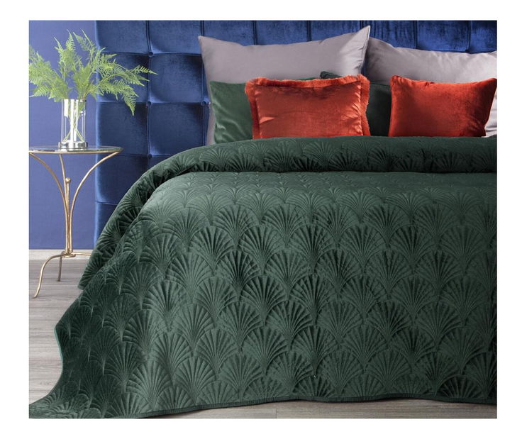 Prehoz na posteľ 240x220 cm RIA (mätová tmavá)