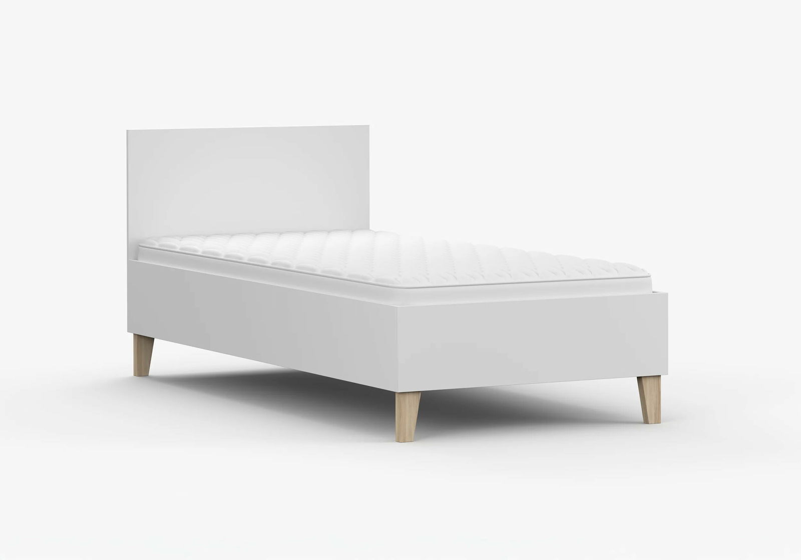 Jednolôžková posteľ 90 cm Figu (biela)