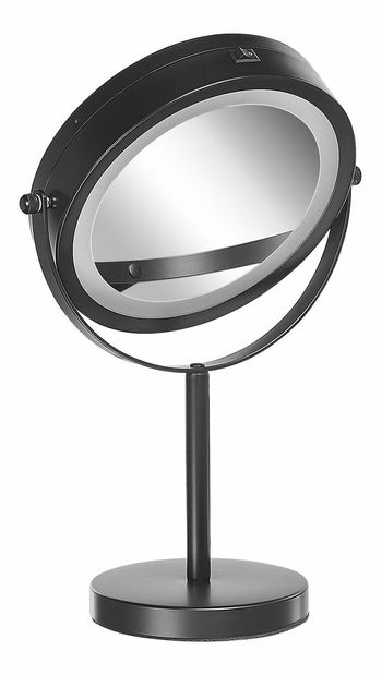 Makeup zrkadlo ø 17 cm Tucha (čierna)