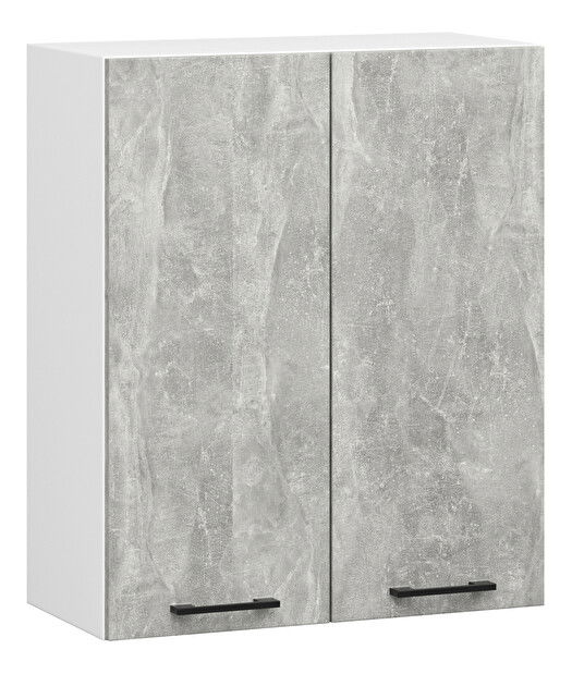 Felső konyhaszekrény Organo W1 60 (fehér + beton)