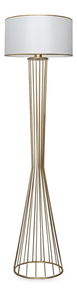 Stojanová lampa Kuptaretta 2 (biela + zlatá)