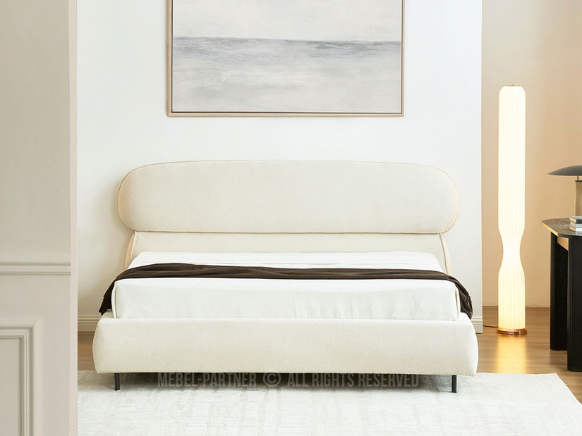 Bračni krevet 180 cm Asesora 180 (krem + crna)