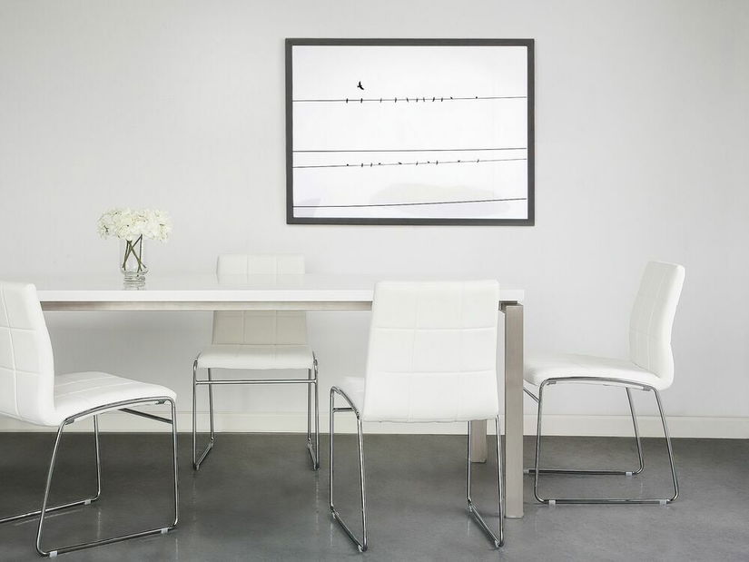 Set 2ks. jedálenských stoličiek Kirk (biela)