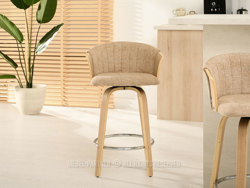 Scaun Helm (bej + stejar)