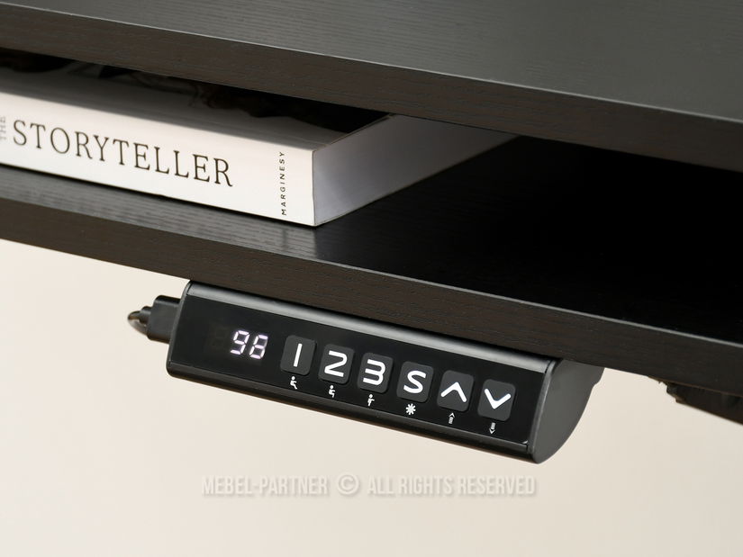 PC asztal Osto 100 (fekete fa + fekete)