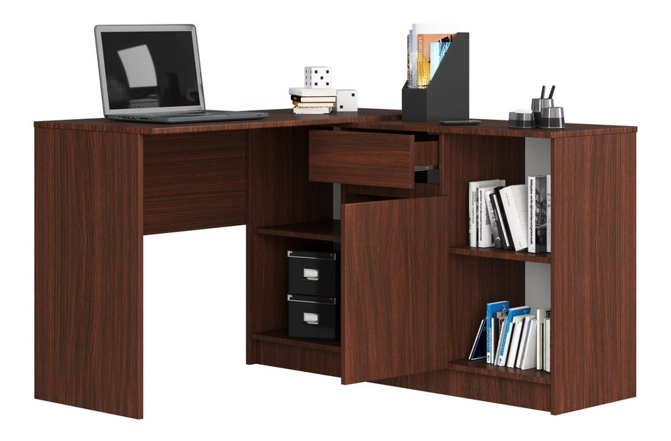 Rohový PC stolík Cuidar (wenge)