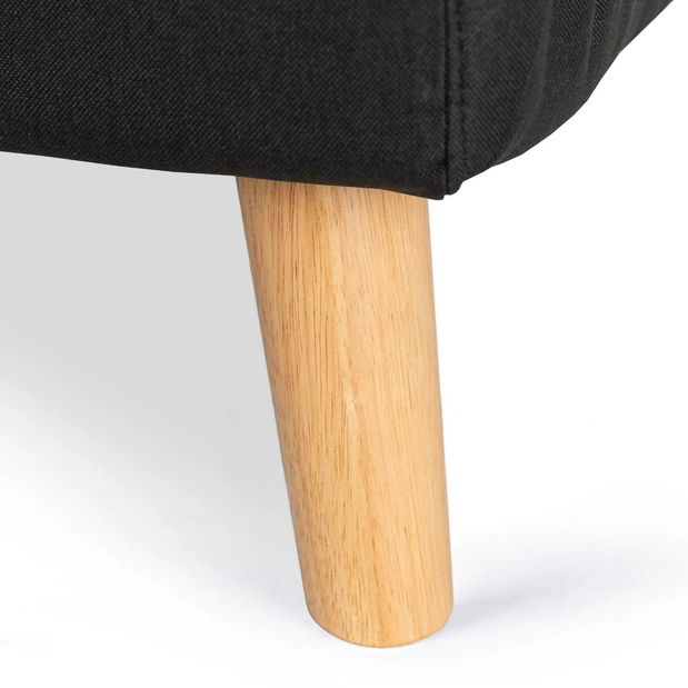 Fotoliu extensibil Motecacleta 1 (negru) 