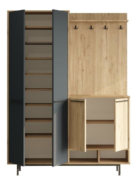 Előszoba fal Opuntia 1 (tölgy + antracit) 